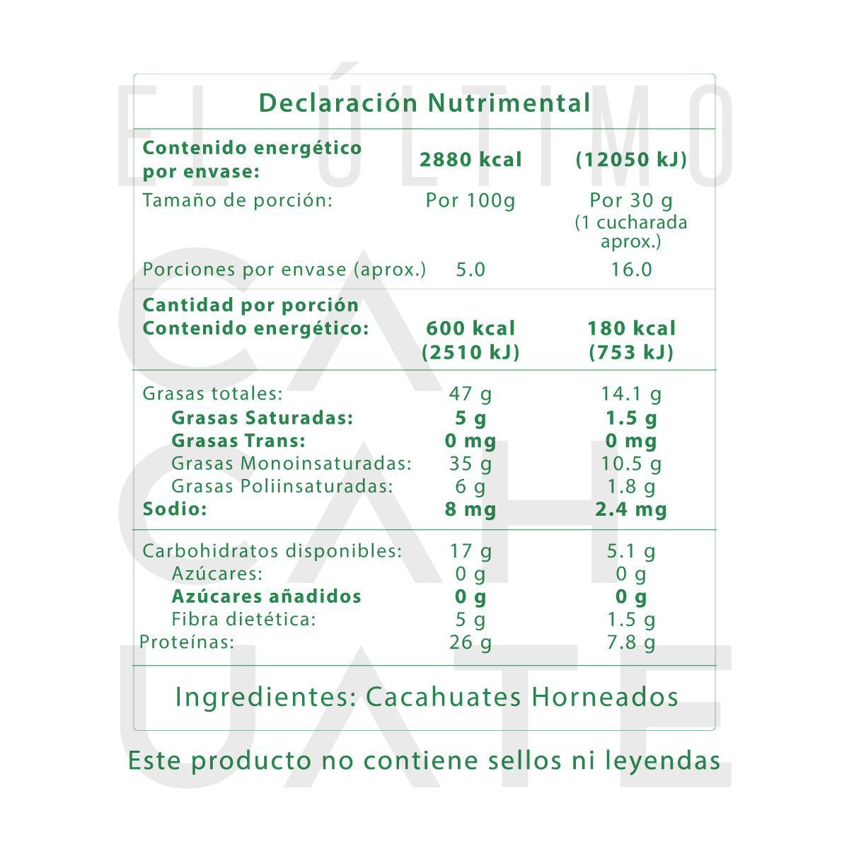 Crema de cacahuate 500 gr